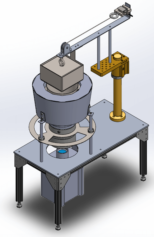 Upward Facing Cone Calorimeter for Material Flammability Testing in a Simulated Microgravity Environment Poster