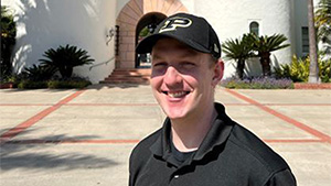 Image of Jackson Cruise in front of Hepner Hall